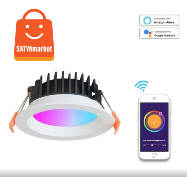 SATYAmarket Zigbee, HomeKit, (RGB+CW) 10W Smart Downlight-1