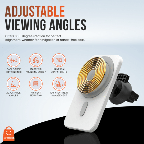 15W Wireless Magnetic Car Charger in Sydney