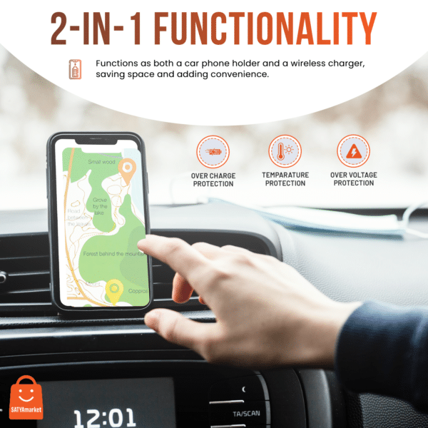 15W Wireless Magnetic Car Charger in Sydney