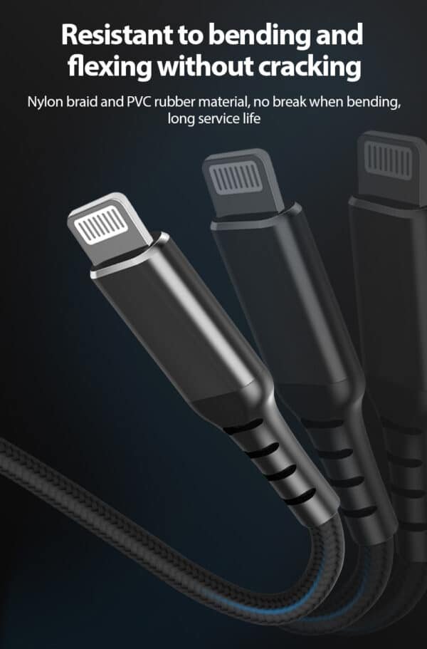 Apple MFI Certified USB A to Lightning 1M Charging Cable