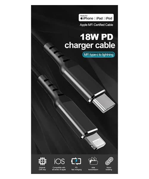 Apple MFI Certified USB C to Lightning Cable