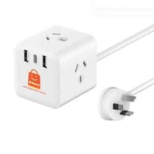 SATYAmarket 6 in 1 Cube Power Board with USB Charging Outlets