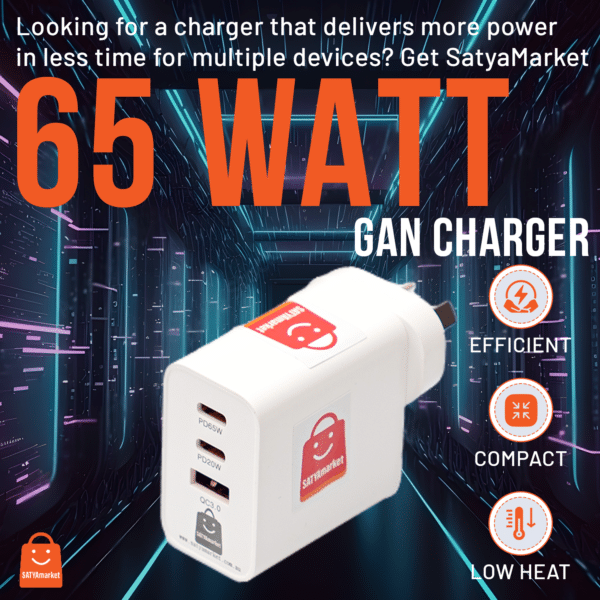 SATYAmarket 65Watt GaN Charger