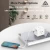 SKU10020 .4 SATYAmarket 6 in 1 Cube Power Board with USB Charging Outlets