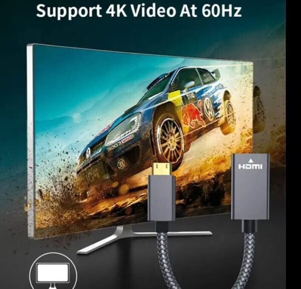 SATYAmarket 4K Mini HDMI Male to HDMI A Female Connector