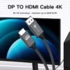 s-l1600 (51) SATYAmarket 4K Displayport Male to HDMI/Male Cable