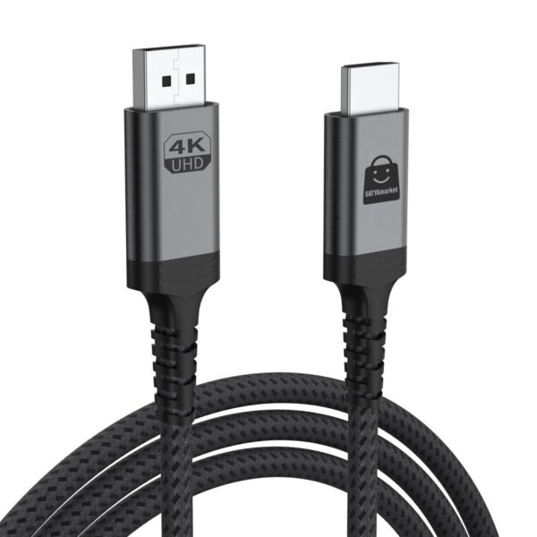 SATYAmarket 4K Displayport Male to HDMI/Male Cable