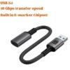 s-l1600 (53) SATYAmarket USB A 3.1 Male to USB C Female Cable Adapter