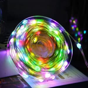 SATYAmarket PVC String Light RGBY- Multiple Light Modes!! 10m