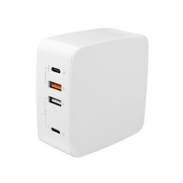 SATYAmarket 65W 4 port Charging Station USB A and C Ports.