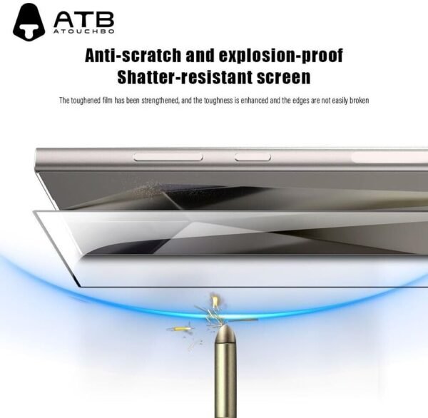 Tempered Glass Screen Protector For Samsung Galaxy S21, S21+, S21 Ultra 5G, S22, S22 Ultra, S22 Plus, S23, S23 Ultra, S23 Plus, S23 FE, A54 5G, A34 5G 3D, Anti-Scratch, Bubble Free, Easy to Install 3