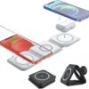 3in1 Magnetic Wireless Charger Foldable Mat Pad for Apple iPhone AirPods iWatch Android, Apple Watch All Series Android and Airpods Lightweight Portable Charger, Strong Magnetic Attraction 2 3in1 Magnetic Wireless Charger Foldable Mat Pad for Apple iPhone AirPods iWatch Android, Apple Watch All Series Android and Airpods Lightweight Portable Charger, Strong Magnetic Attraction 2