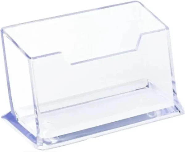 SATYAmarket 2 / 4 / 8 Pack Acrylic Clear Business Card Holder Stand for Desk, Plastic Photo Card Holder
