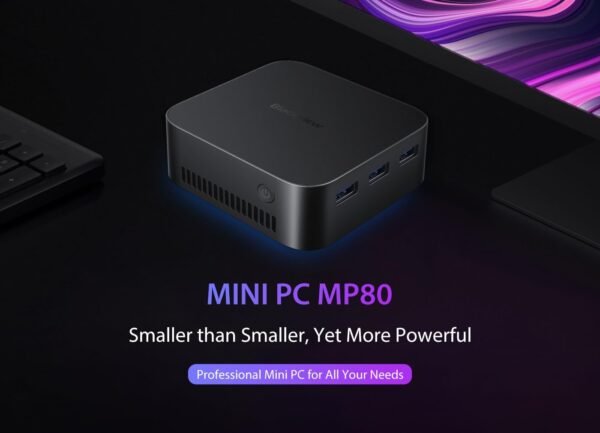MP80 Mini PC Intel 12th Gen Alder Lake N95 Processor, 16GB RAM, 512GB M.2 ROM Portable Mini Desktop Computer, Intel® UHD Graphics, 6M Cache, 3 HDMI/WiFi/BT 4.2/RJ45 7