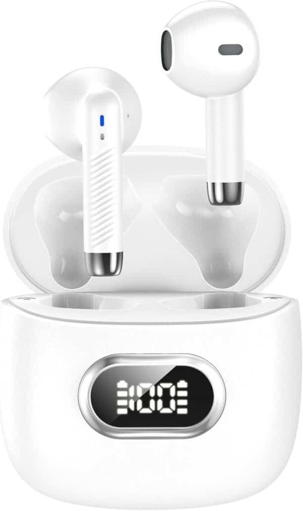 HE-050 Wireless Earbuds Bluetooth 5.3 Headphones Stereo Deep Bass Earbud Earphone with 40hrs Playtime Earphones Earbuds 10