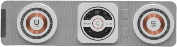 3 in 1 W-127 Wireless Fast Charging Station,15W Foldable Wireless Charger Pad Mat for Apple Watch All Series iPhone and Airpods Android Smartwatch Portable Charger, Strong Magnetic Attraction (White) 3