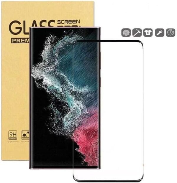 Tempered Glass Screen Protector For Samsung Galaxy S21, S21+, S21 Ultra 5G, S22, S22 Ultra, S22 Plus, S23, S23 Ultra, S23 Plus, S23 FE, A54 5G, A34 5G 3D, Anti-Scratch, Bubble Free, Easy to Install 1