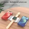 3in1 Magnetic Wireless Charger Foldable Mat Pad for Apple iPhone AirPods iWatch Android, Apple Watch All Series Android and Airpods Lightweight Portable Charger, Strong Magnetic Attraction 3 3in1 Magnetic Wireless Charger Foldable Mat Pad for Apple iPhone AirPods iWatch Android, Apple Watch All Series Android and Airpods Lightweight Portable Charger, Strong Magnetic Attraction 3