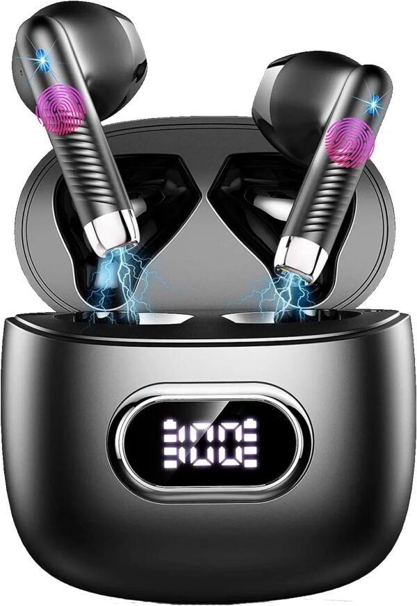 HE-050 Wireless Earbuds Bluetooth 5.3 Headphones Stereo Deep Bass Earbud Earphone with 40hrs Playtime Earphones Earbuds 3