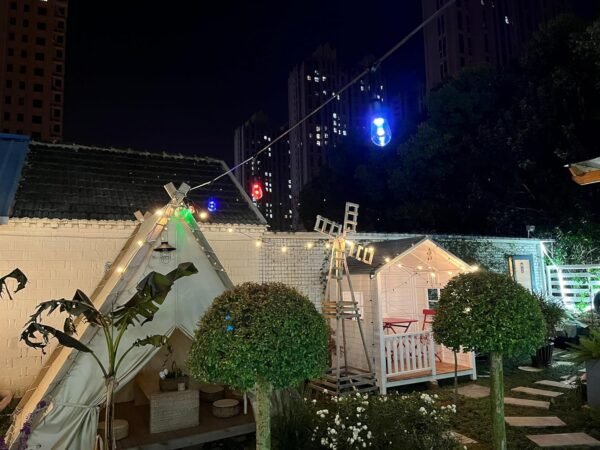 SATYAmarket RGB Smart LED Festoon Lights 10m (TUYA App Control) – IP65 Waterproof, E27 Sockets, Energy Efficient