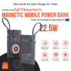 IMG 1 SATYAmarket 3-in-1 Magnetic Wireless Charger Power Bank 10000mAh, Multi Charging, 22.5watt