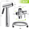 92be71cf4aaf7f29f5acc48946298db7.png Handheld Bidet Sprayer for Toilet, Spray Attachment with Hose for Feminine Wash, Baby Cloth Diaper Washer, Stainless Steel Cleaner and Shower Sprayer for Pet, Bathroom or Toilet