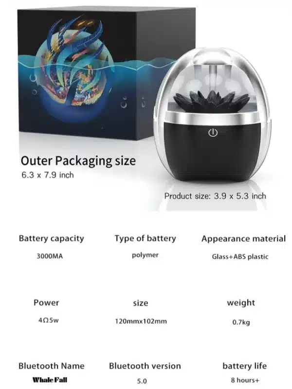 Venom AI Smart Remote-Controlled Bluetooth Wireless 3D Surround Speaker with Magnetic Fluid Technology and Gift Box