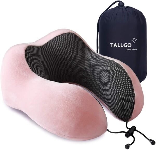 Travel Pillow, Best Memory Foam Neck Head Support Soft Pillow for Sleeping Rest