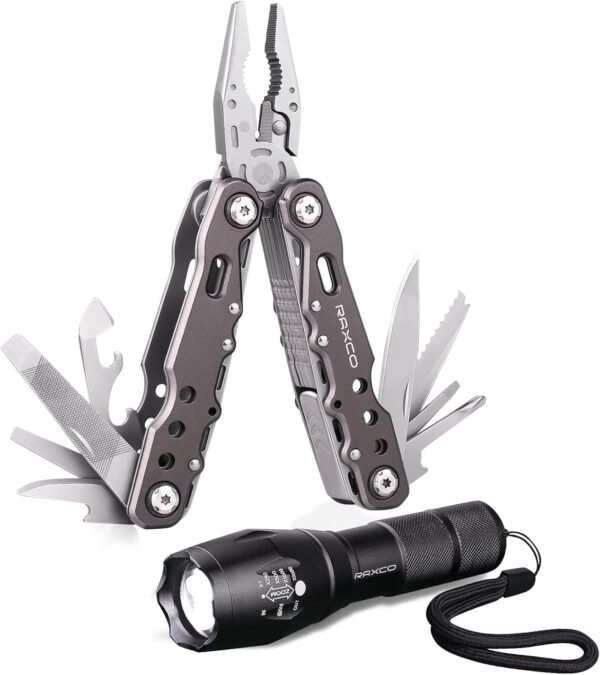 Pocket Knife, 16 In1 Multitools Folding Knife with Long Nose Plier & Screwdriver