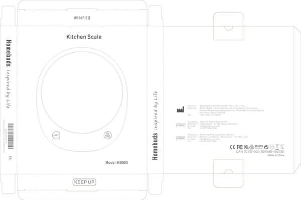 10Kg Digital Kitchen Scales in 1G, High Precision Assured by Food Scale Professional Factory since 2001, Kitchen Scale for Cooking and Baking, LED, 3*AAA Included, Black