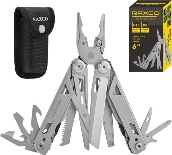 Pocket Knife, 16 In1 Multitools Folding Knife with Long Nose Plier & Screwdriver