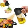 71n2yIfcpRL._AC_SL1500_-1.jpg Oil Sprayer for Cooking, 2 in 1 Olive Oil Dispenser Bottle for Kitchen, 16Oz/470Ml Glass Oil Bottle with Premium Nozzle, Food-Grade Oil Mister for Air Fryer, Salad, Frying, BBQ (White)