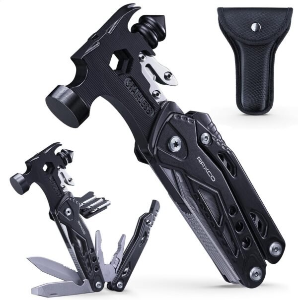 Pocket Knife, 16 In1 Multitools Folding Knife with Long Nose Plier & Screwdriver