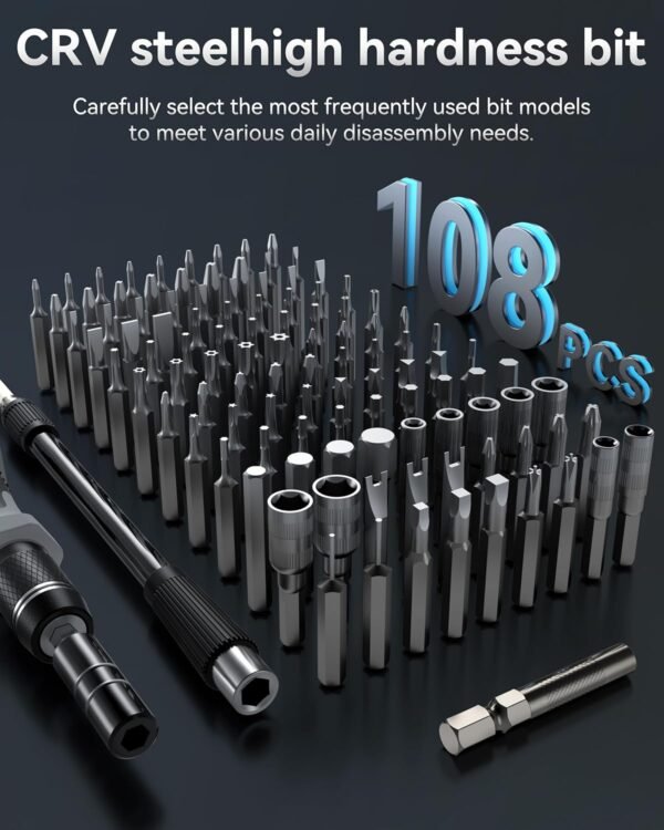 YESDEX Precision Screwdriver Set, 132In1 Magnetic Bits Screw Kit, Repair Tool