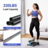 81Q15QpjQyL._AC_SL1500_.jpg Mini Stepper for Exercise, Twist Stair Stepper 330LBS Capacity, Stepper Exercise Equipment with Resistance Bands for Full Body Workout at Home