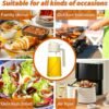 81lpr8GGJKL._AC_SL1500_.jpg Oil Sprayer for Cooking, 2 in 1 Olive Oil Dispenser Bottle for Kitchen, 16Oz/470Ml Glass Oil Bottle with Premium Nozzle, Food-Grade Oil Mister for Air Fryer, Salad, Frying, BBQ (White)