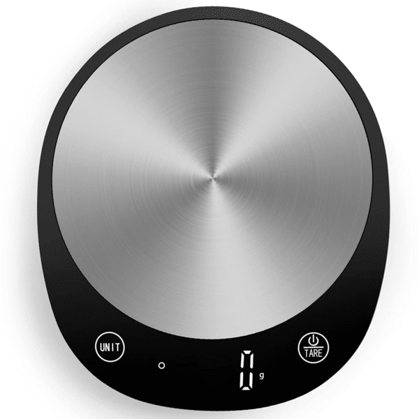 10Kg Digital Kitchen Scales in 1G, High Precision Assured by Food Scale Professional Factory since 2001, Kitchen Scale for Cooking and Baking, LED, 3*AAA Included, Black