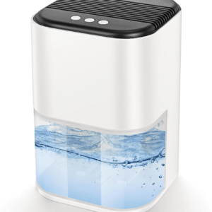 2000ML Dehumidifiers for Home, Air Purifier Dehumidifier for Room Damp with LED Light, Auto Shut Off, Portable and Ultra Quiet for Drying Clothes, Bedroom, Bathroom, Wardrobe, Basement