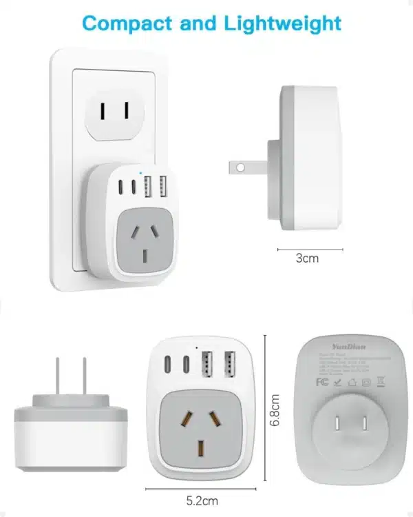 Travel Adapter, AU to Japan Power Plug for Japan,Philippines,Canada,Mexico,China