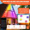 Christmas Lights – Eave light- Tuya WiFi Music Controller 12LED – 6