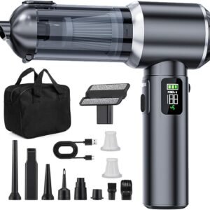 Car Vacuum Cleaner Cordless,23000Pa High Power Mini Vacuum Cleaner,Rechargeable Handheld Vacuum Cleaner,Car Hoovers for Pet Hair, Home, Office, Kitchen