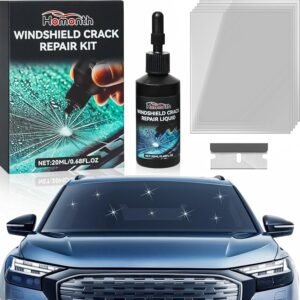 Windshield Crack Repair Kit - 2025 Upgrade Nano Glass Repair Liquid for Cracks & Chips, Cracks Gone Glass Remover Fluid for Quick Fix Windshields, Windows, Mirrors, All Crack Types