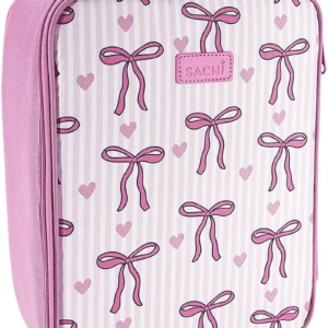 'Style 228' Insulated Junior XL Lunch Bag - Bows & Hearts