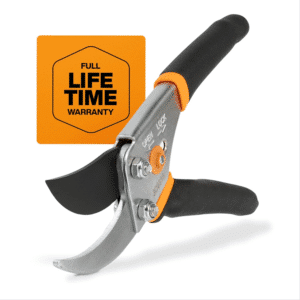 Gardening Tools: Bypass Pruning Shears, Sharp Precision-Ground Steel Blade, 5/8” Plant Clippers (91095935J)