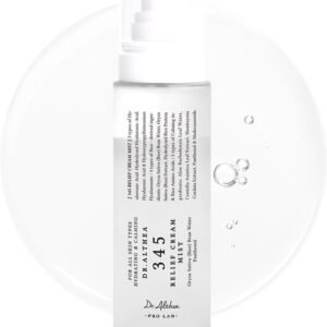 345 Relief Cream Mist | Hydrating Facial Mist with Rice Extract | Soothing Care for Sensitive Skin | Vegan Korean Skincare, 100Ml