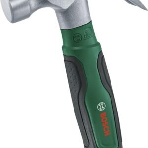 Claw Hammer 225G / 8Oz (Stubby; Hard Striking Surface; Robust High-Carbon Steel; V-Shaped Claw; Comfortable Softgrip Handle with Fibreglass Core; Low Vibration