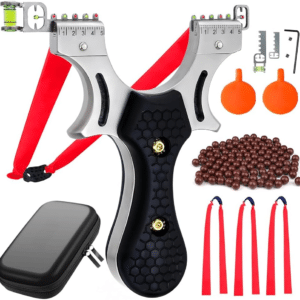 Outdoor Toy Ammo Balls with Storage Bag, Ammo Balls & Silicone Targets for Recreation and Focus Practice Toy with Elastic Rubber Bands