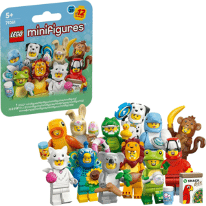 ® Minifigures Animal Series 28 71051 Mystery Box - Girls and Boys Can Get 1 of 12 Collectable Small Animal Toys Including Monkey, Lion, Frog, Bunny Toys and More - Toy Idea for Kids Aged 5+