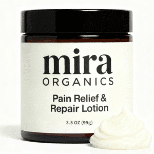 Mira Relief & Repair Lotion, Use Natural Plant Ingredients, Rapid Absorption, Daily Nourishment for Health Calming Massage Cream with Arnica Montana, Chamomile, Helichrysum Oil 1PCS