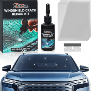 Windshield Crack Repair Kit - 2026 Upgrade Nano Glass Repair Liquid for Cracks & Chips, Cracks Gone Glass Remover Fluid for Quick Fix Windshields, Windows, Mirrors, All Crack Types